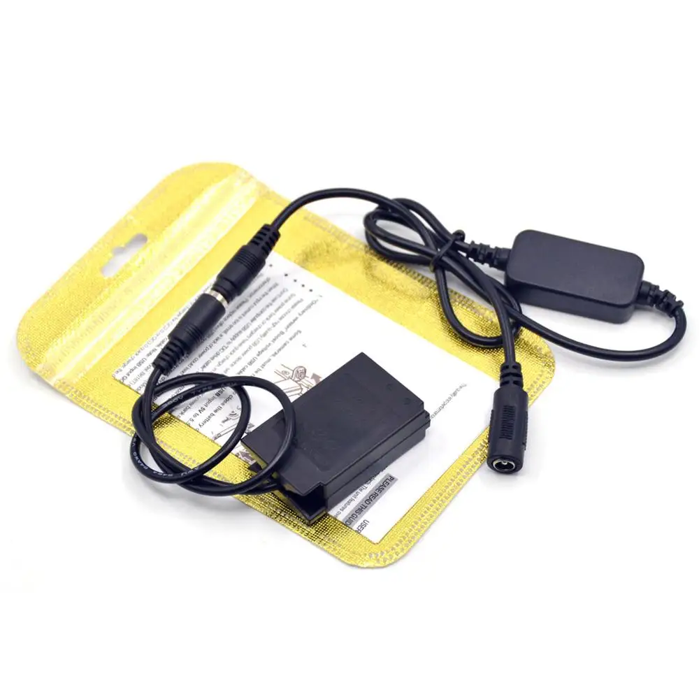 12V-24V 스텝 다운 충전기 케이블 EH-5 + EP-5C DC 커플러 EN-EL20 ENEL20 니콘 1J1 1J2 1J3 1S1 1AW1 1V3 p1000 용 더미 배터리