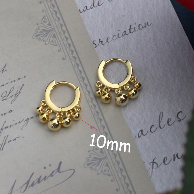 Retractable Earring Round sphere Ear Rings copper No Hole Fake Without Piercing Clip On Earrings for Women Ear Cuff