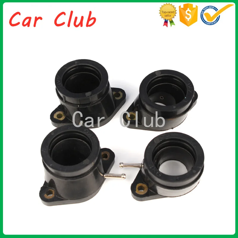 

4pcs Carburetor Intake Adapter Boot Set Carburetor Interface Glue Intake Pipe Port Connector for Yamaha XJR1200 1300