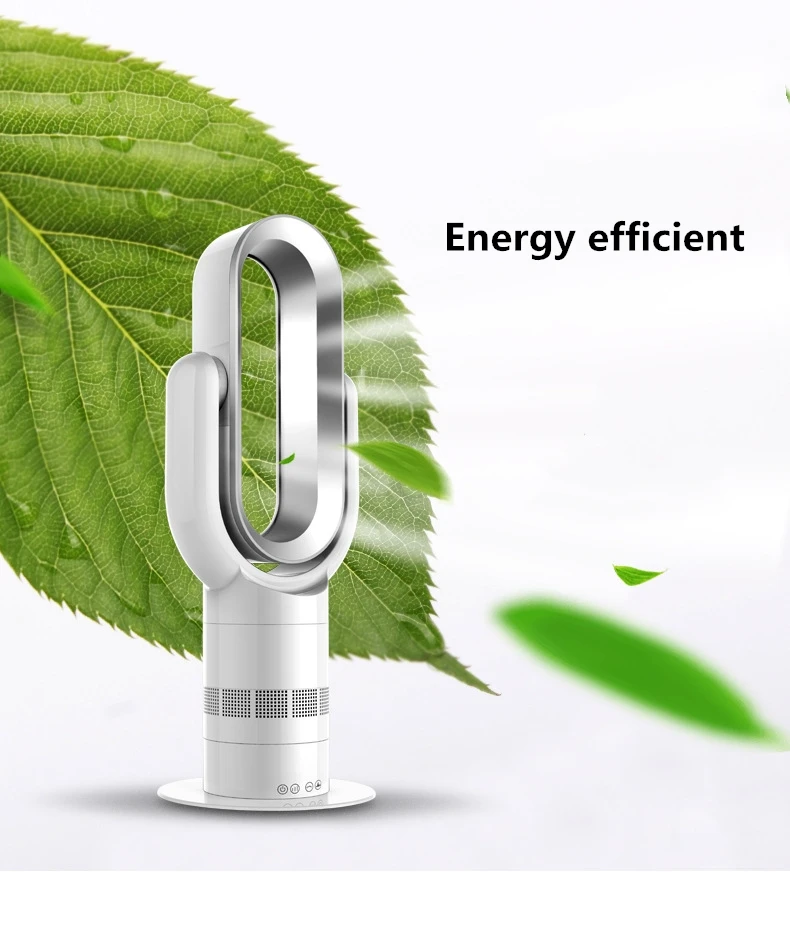 Kalt- und Warmluft-Ventilator mit Fernbedienung, blattloser Kühlventilator, 220V, ultra-leiser elektrischer Ventilator, Luftreiniger, Top-Qualität, Timer 1-9 Stunden – Detail 15