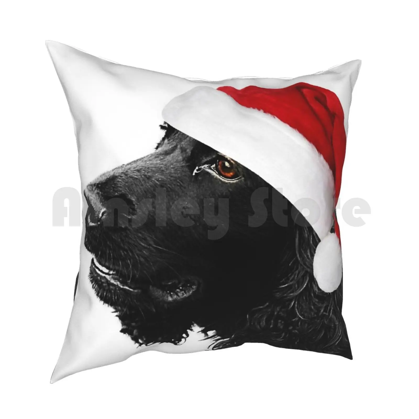 Merry Christmas Cocker Pillow Case Printed Home Soft Throw Pillow Jarvis Dog Dogs Pet Pets Animal Animals Spaniel