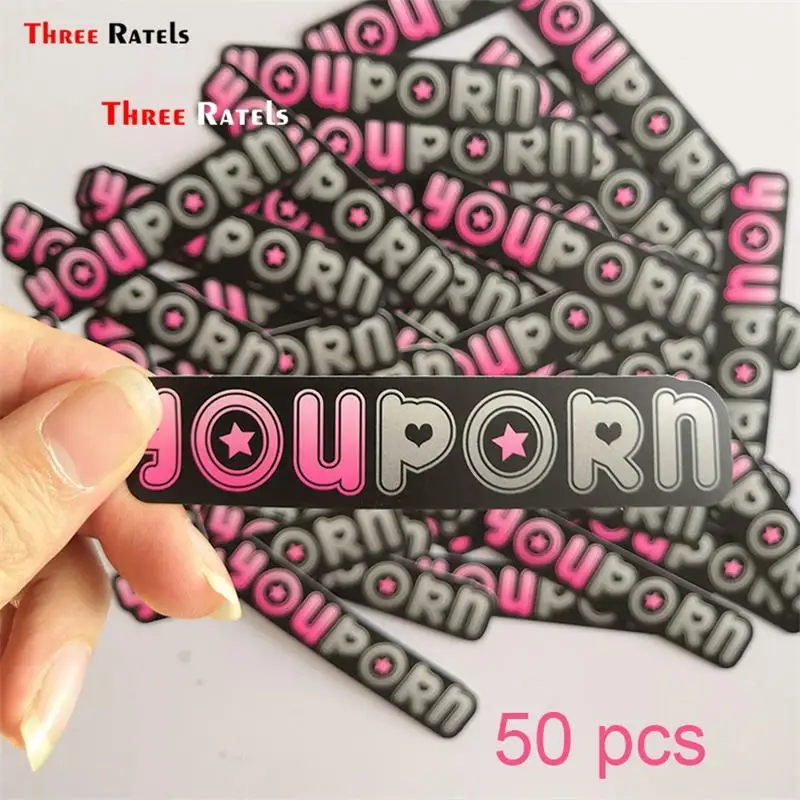 Three ratels 50pcs you porn Vinyl Film Motorcycle notebook Tablet car Stickers Decals Auto Accessories Car Styling