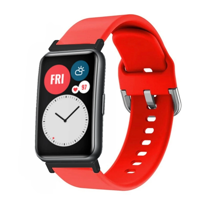 لهواوي ساعة صالح ملون سيليكون موضة الرياضة حزام لهواوي صالح ساعة ذكية سوار معصمه حزام ساعة اكسسوارات