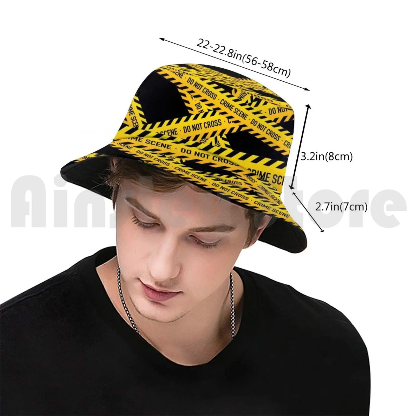 Crime Scene Bucket Hat Adult kid baby Beach Sun Hats Crime Scene Cop Police Death Dead Accident Danger Punk