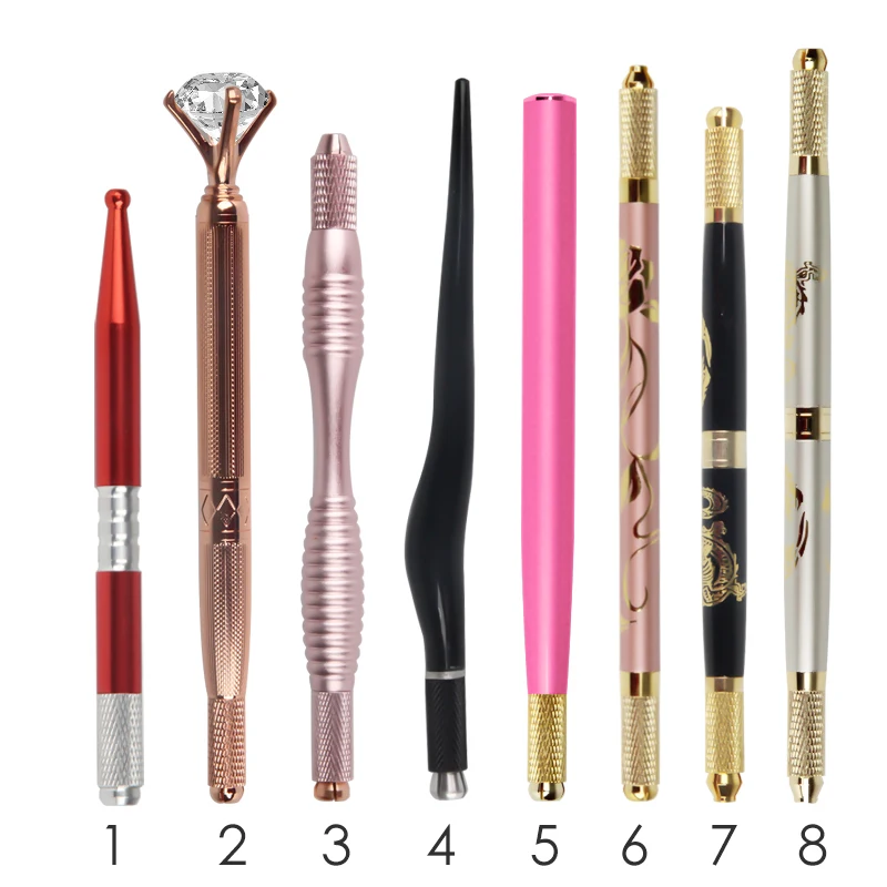 Microblading Pen Manual Microblade Needle Holder Caneta Tebori Microblading Eyebrow Tattoo Pen High Quality