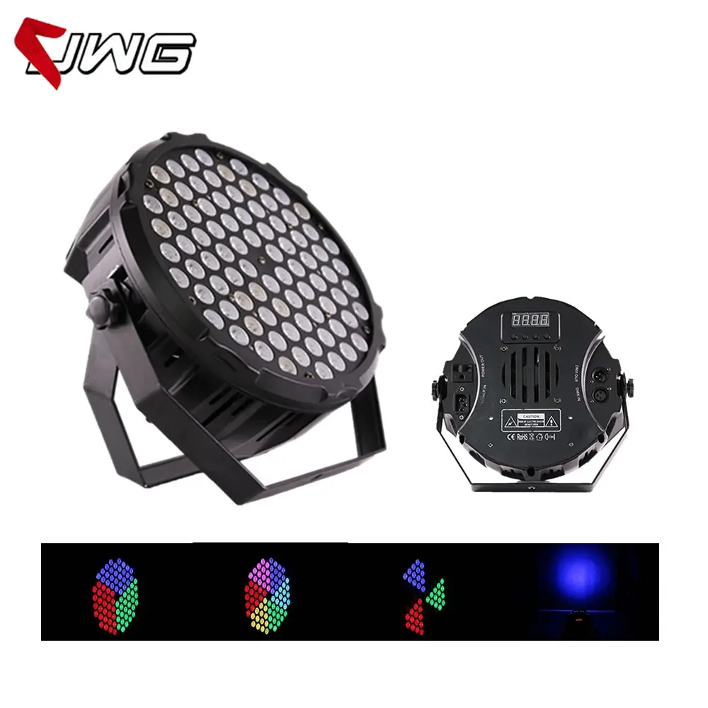 Free Shipping New Popular 84*3w Aluminum Par Light RGB Full Color LED Flat Par Lights For Party Wedding Christmas Stage Disco DJ