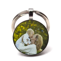 Private order Personality mother's Keychain picture customization Baby Child Dad Sisters Handmade Family Key Rings Holder Gifts