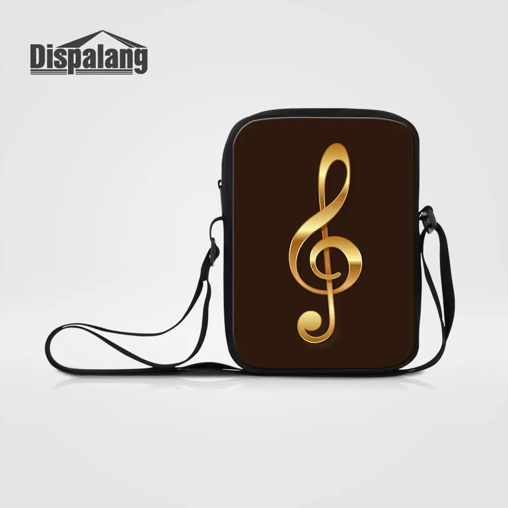 Musical Note Sublimation Printing Mini Messenger Bags For Girls Cool Heat Press Transfer Shoulder Bag Women Small Crossbody Bag