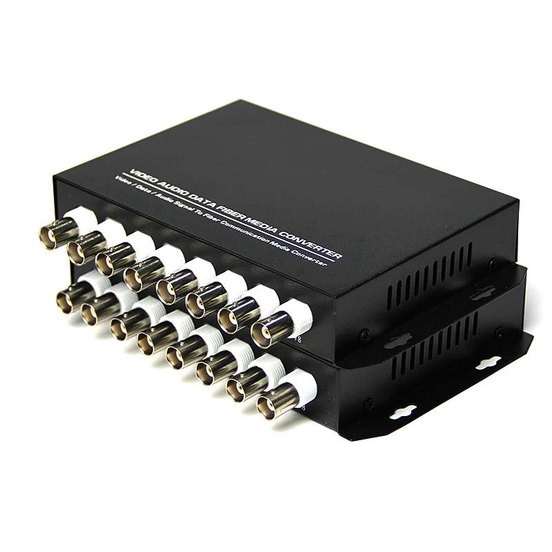 

1 Pair Fiber Transceiver 8 channels Pure Video Single Mode Single Fiber 8-way Video Optical Transceiver optical converter 20Km