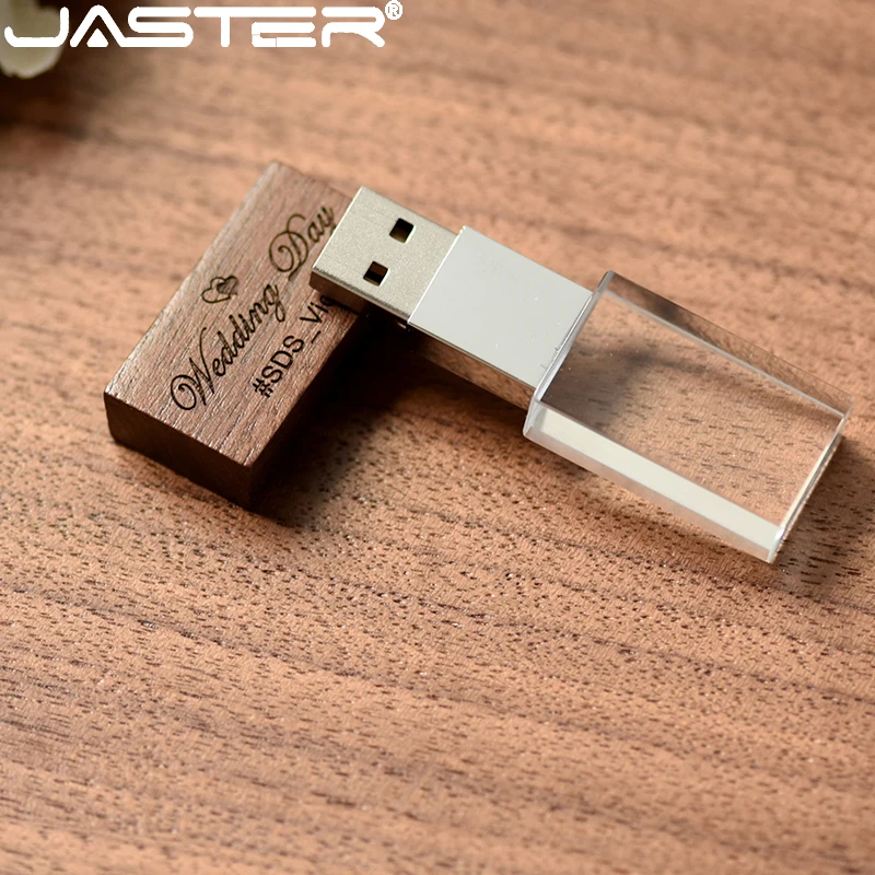 Jaster Usb 2.0 Flash Drives 128Gb Gratis Custom Logo Pendrive 64Gb Usb + Doos Huwelijkscadeau Memory Stick 32Gb Fotografie Pen Drive