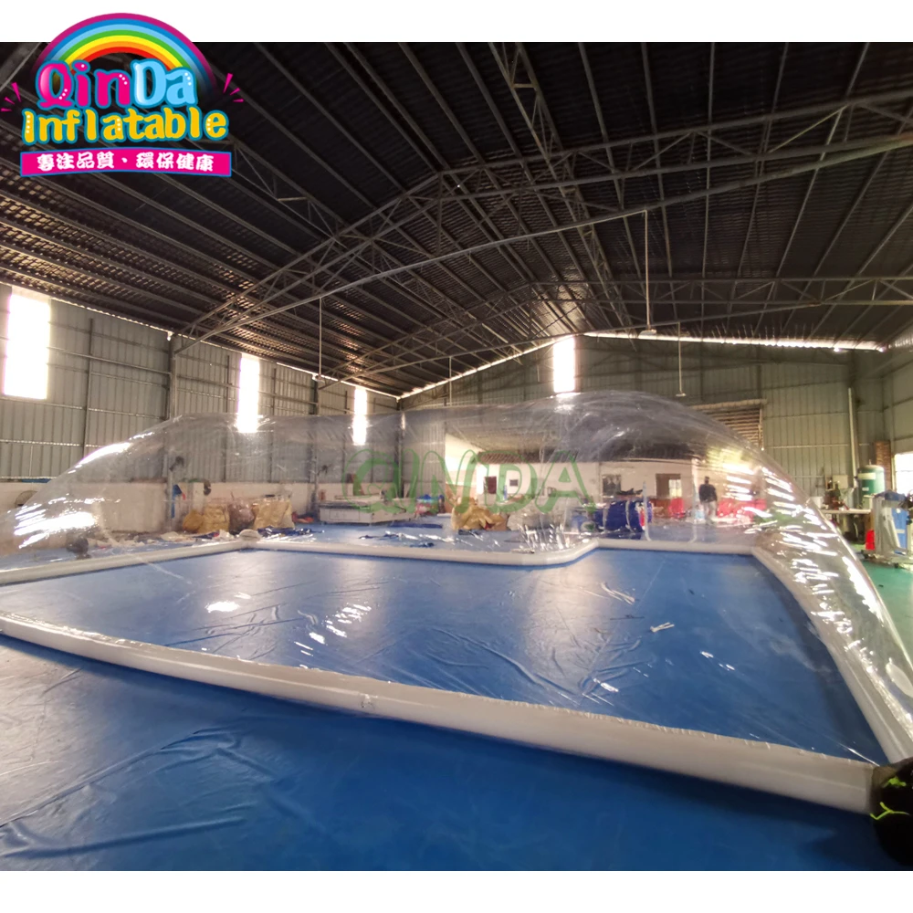 Tentes de piscine gonflables transparentes en PVC, couverture transparente pour piscines gonflables