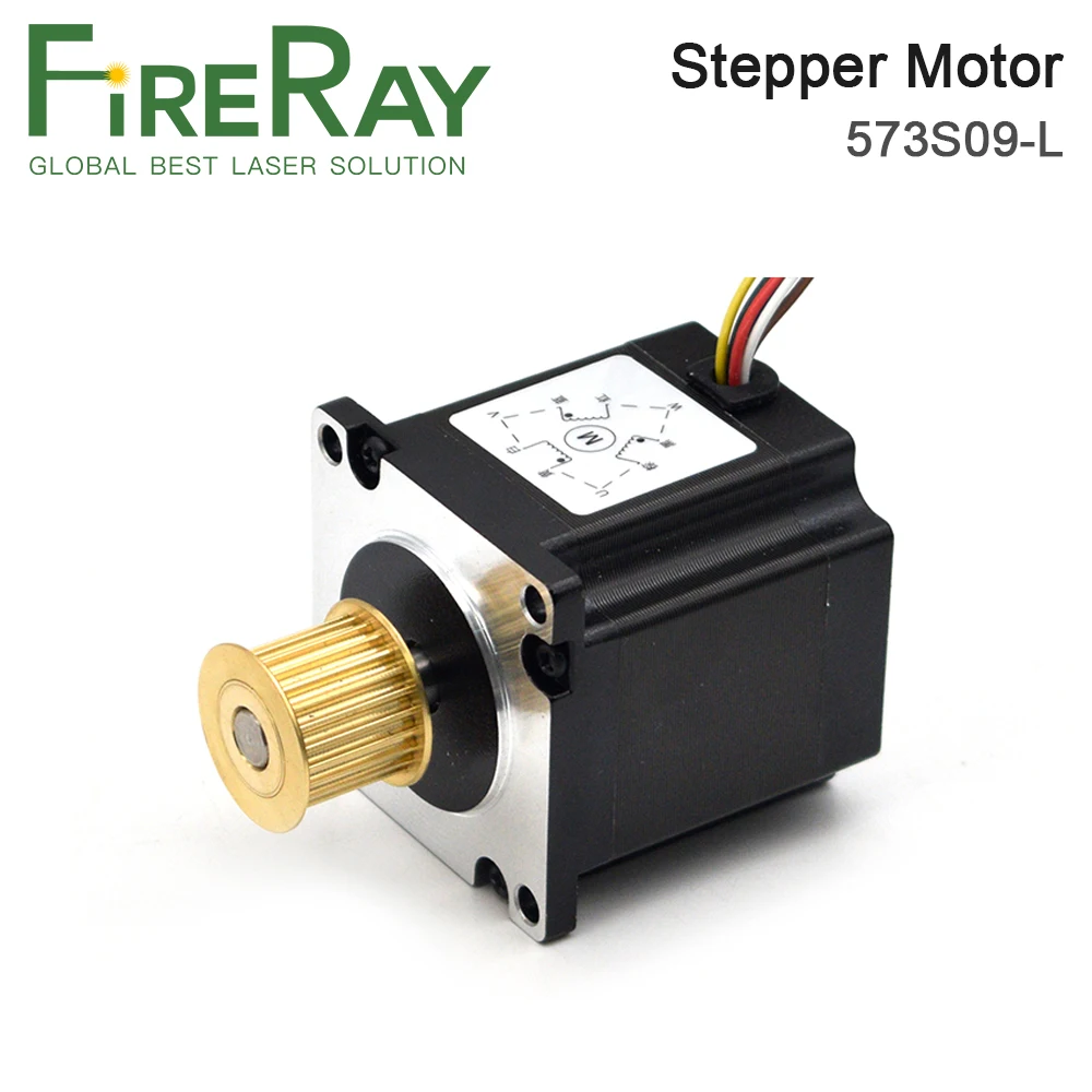 FireRay Leadshine Nema23 3Phase Stepper Motor 573S09-L and 573S15-L Shaft Dia.8mm for Co2 Laser Cutting  Engraving Machine