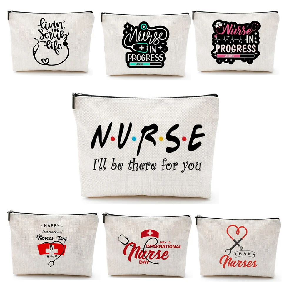 10/20 Pcs/Lot Mix Design Nurse Accessories Popular Medical Tote Bag Makeup Bag Nursing Work Bags For Nurse Gift