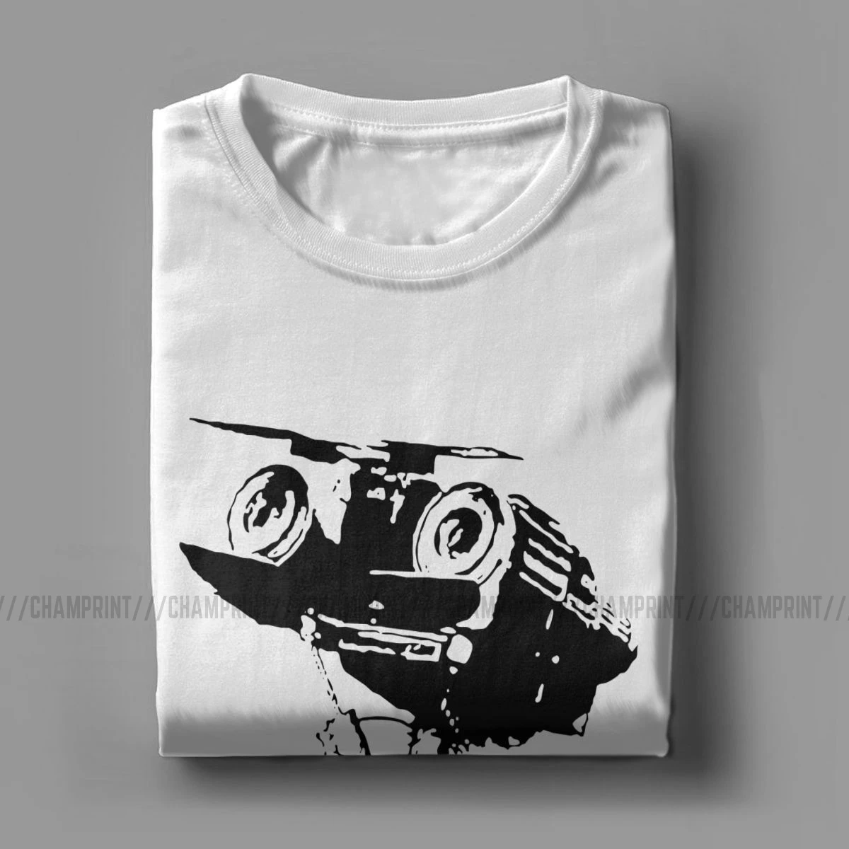 Casual Input T-Shirt Men Crew Neck T Shirts Short Circuit Johnny 5 80s Retro Robot Movies Short Sleeve Tee Shirt Graphic Tops