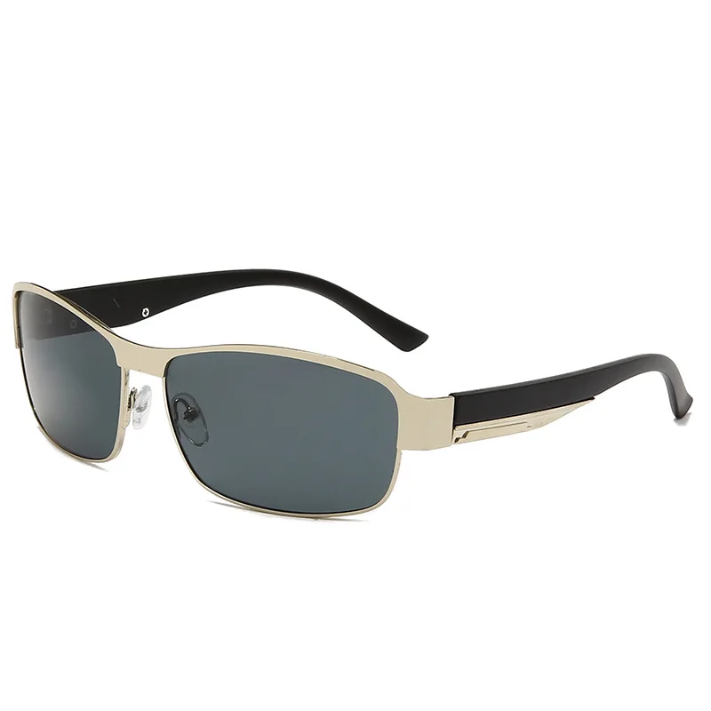 Photochromic Polarized rectangle Sunglasses Women Men Discoloration Eyewear Anti Glare Sun Glasses For male female