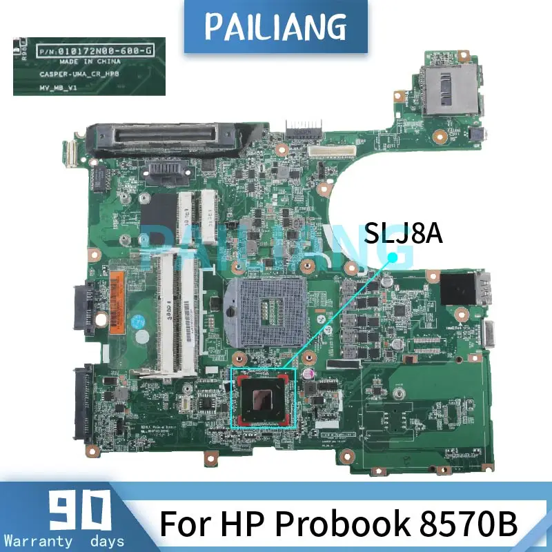 

For HP Probook 8570P 6570B Laptop motherboard SLJ8A 010172N00 DDR3 Notebook Mainboard Full Tested