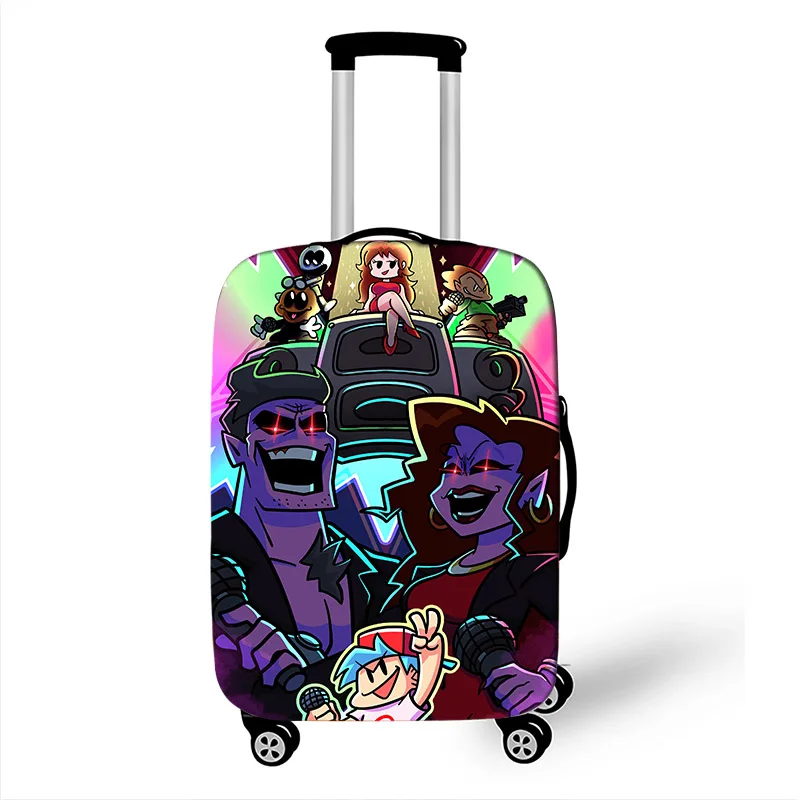 Hot Friday Night Funkin Luggage Cover Elastic Suitcase Protective Cover For Travel Bag Anti-Dust Trolley Case Protective Cover