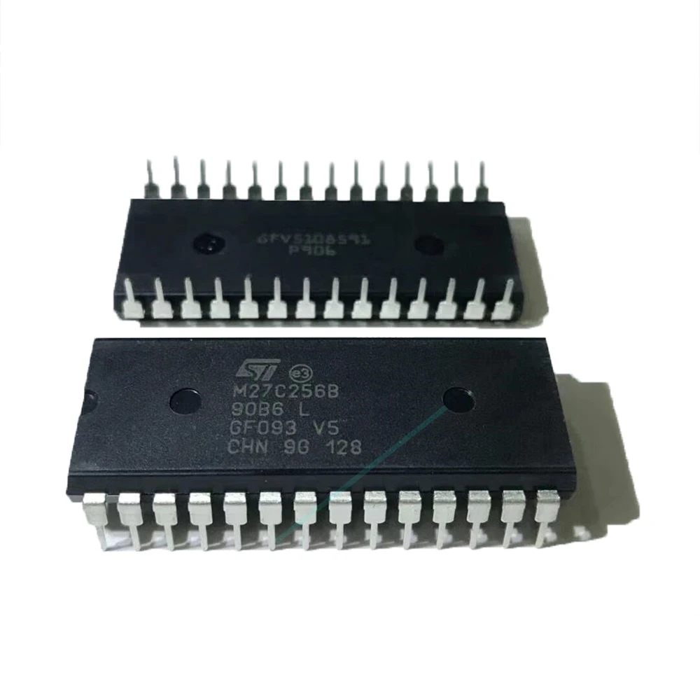 20 قطعة/الوحدة M27C256B-90B6 M27C256B IC EPROM 256K مواز 28DIP