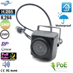 Outdoor CCTV Security IMX307 Starlight Full Color 1080P 2MP 5MP HD IP66 Waterproof Mini POE IP IR Nest Camera For Vehicle