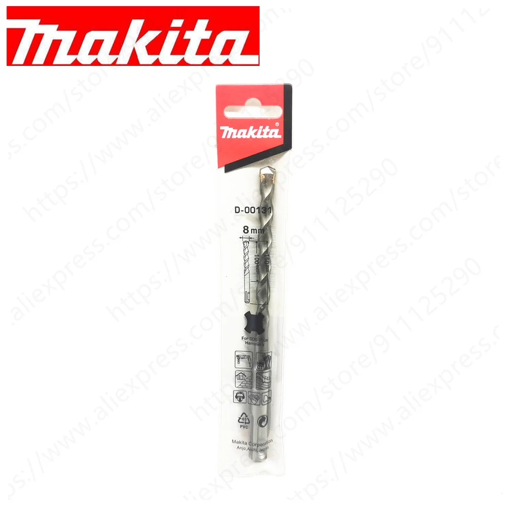 ماكيتا D-00131 SDS زائد أربعة ثقب عرقوب كربيد مثقاب طرق كهربائي بت 8 × 160