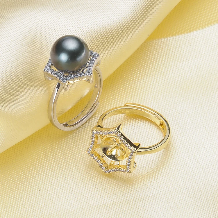 Charm Bridal Party Style Ring Mountings Base Findings Accessories Jewelry Settings Parts for Pearls Stones Crystal Agate Coral