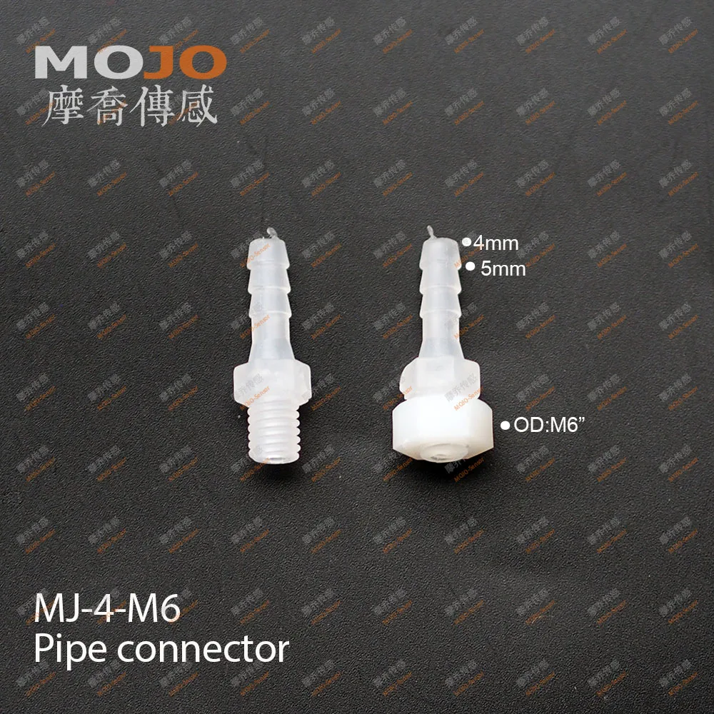 2020 (10pcs/Lots) MJ-4-M6 straight-through joint 4mm to M6 male thread connector pipe fitting