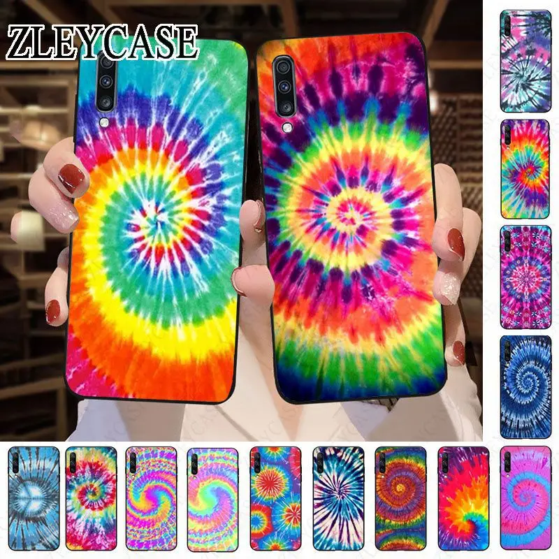 Tie Dye Pattern Batic Rainbow Retro Ink FUNDA For Samsung A12 A13 A14 A20S A21S A22 A23 A32 A50 A51 A52 A53 A70 A71 A73 5G Case