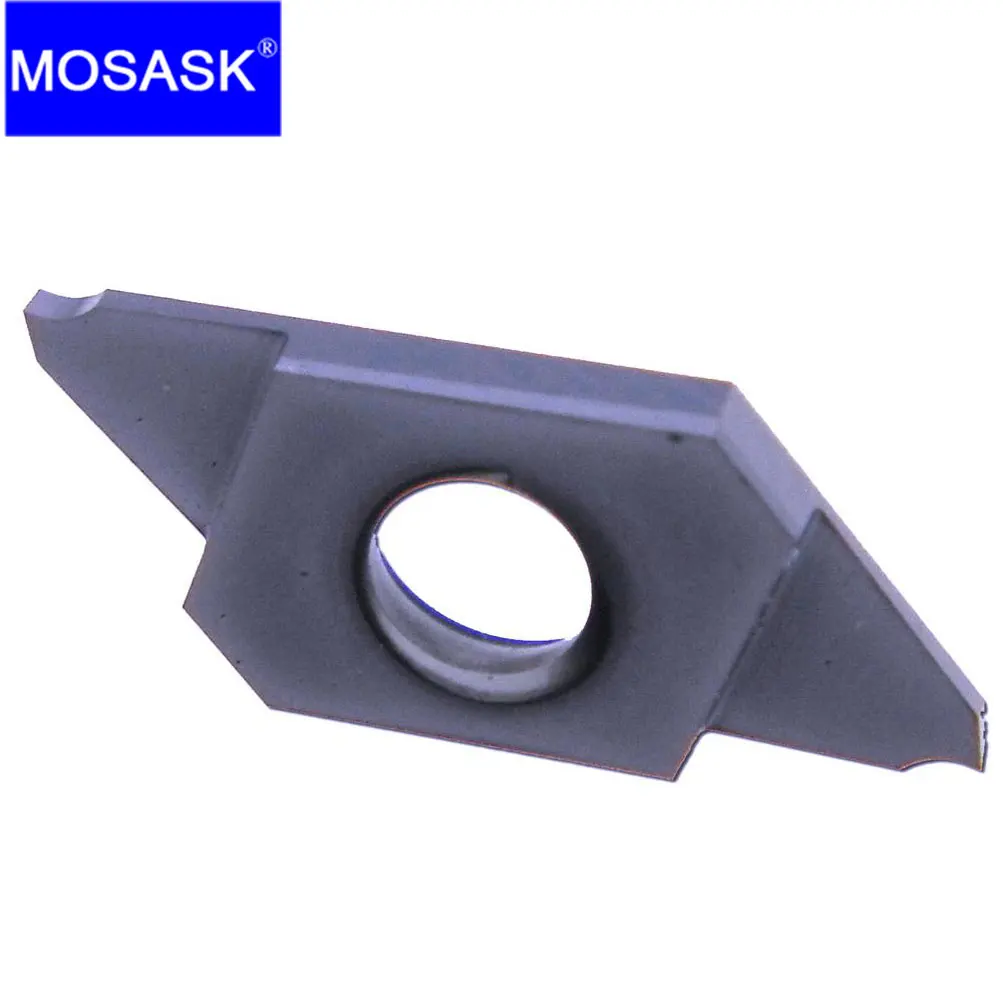 MOSASK CTP 10pcs CTPA FLN 1.5 1.0 2.0  ZP15 CNC Lathe Left Tool Small Parts Grooving Cut-Off Processing Tungsten Carbide Inserts