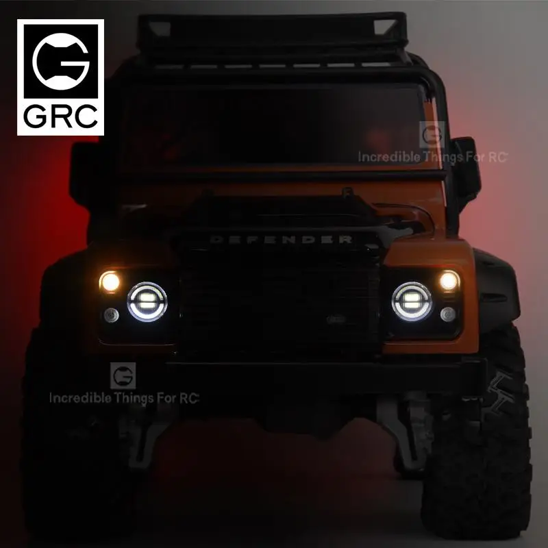 Faros inalámbricos Bluetooth para Trx-4 Defender, luces de circulación diurna, luces de giro, luces de marcha atrás