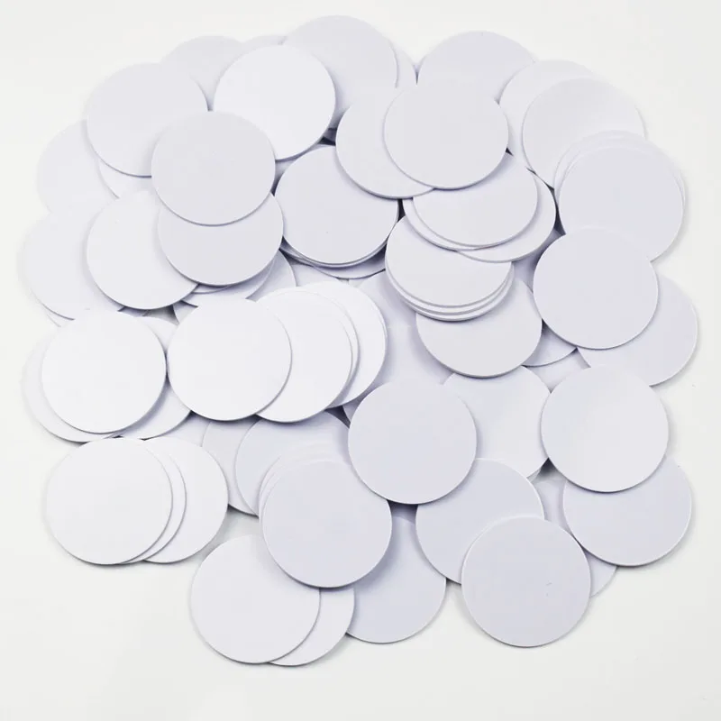 50pcs/Lot 25mm 13.56MHZ NFC 213 Tags ISO14443A NFC Coin Card Support all NFC Phone