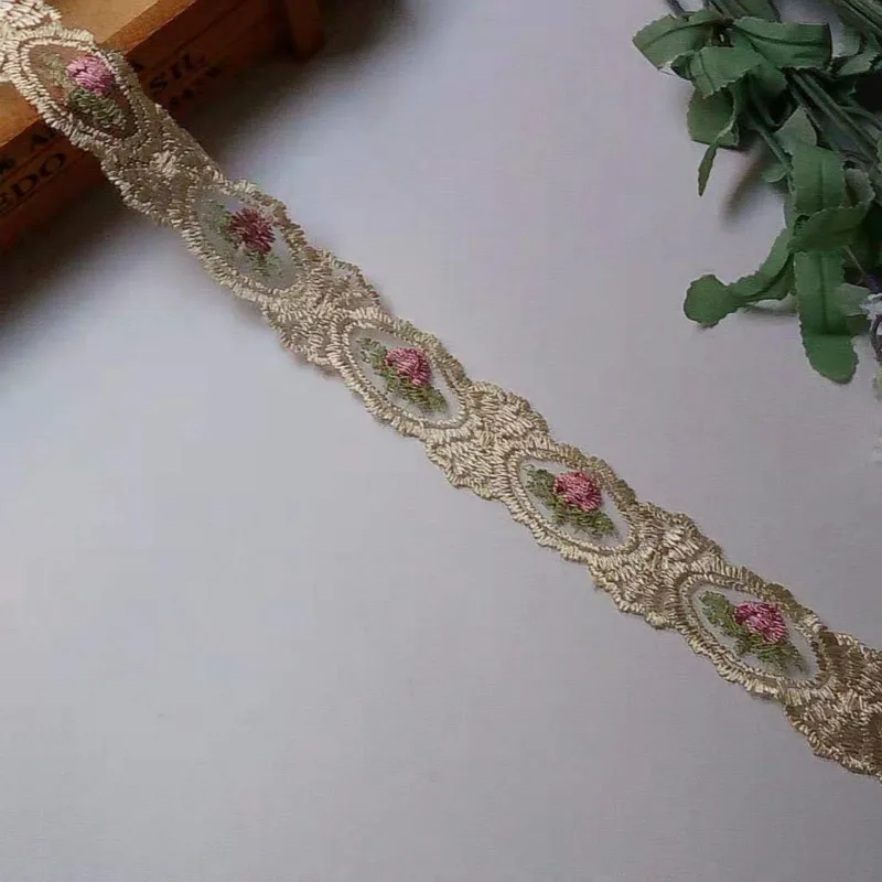 3 yards Strip Lace Ribbon Trims Webbing Applique for Sofa Cover Curtain Home Textiles Trimmings Embroidered Lace Fabric New