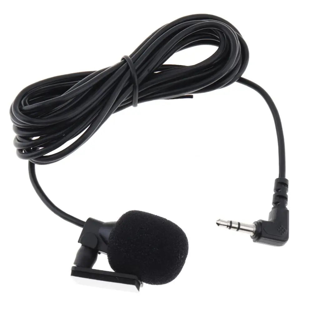 PVC Wired 3.5 mm Stereo Jack Mini Car Microphone External Mic for PC Car DVD GPS Player Radio Audio Microphone 3.mm Mic