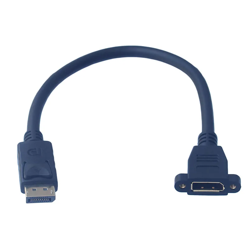 V1.2 4Kx2K DP male to female M/F displayport male to displayport female socket panel mount extension cable 0.2m