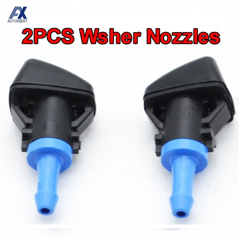 Pair Front Windshield Water Washer Jet Nozzle For Jeep Compass Patriot 2016 2015 2014 2013 2012 2011 2010 2009 2008