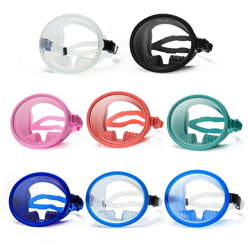 Anti-fog Diving Mask Snorkelling Full Mask Anti Leak Full Face Snorkel Set 180 Panoramic View Professional Round Dive Equipment