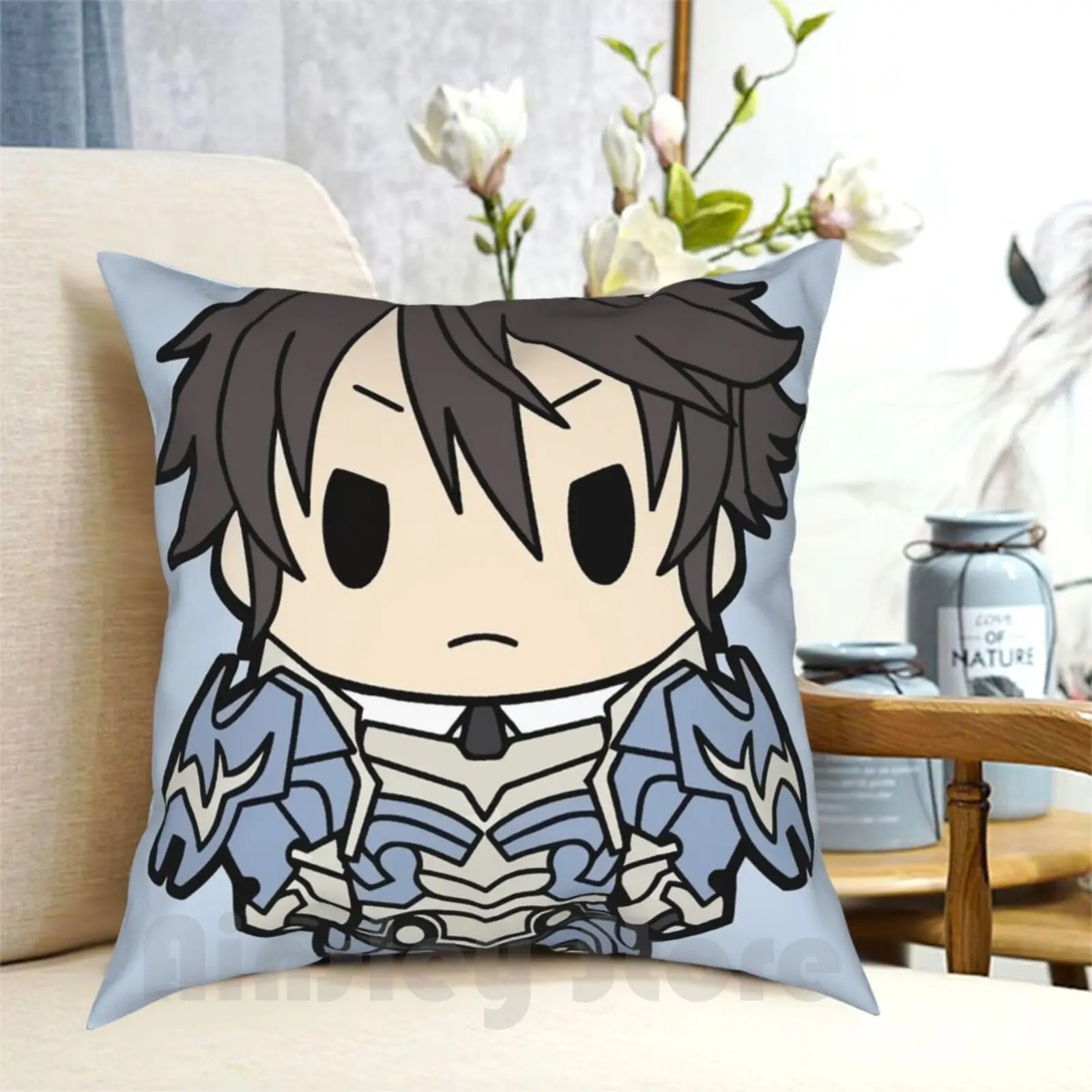 Frederick Chibi Pillow Case Printed Home Soft DIY Pillow cover Frederick Fire Emblem Awakening Fire Emblem Awakening Video