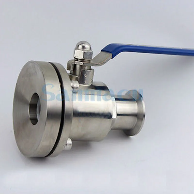 1.5 Tri Clamp 304 Stainless Steel Sanitary Ferrule Tank Bottom Ball Valve For Homebrew 229 PSI