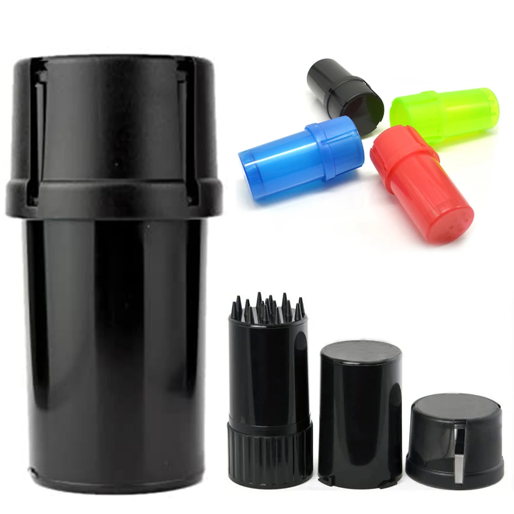 12pcs/lot Wholesale Plastic Grinder Storage Case Box 40mm Diameter Tobacco Herb Crusher Grinders Smoke accessories amoladora