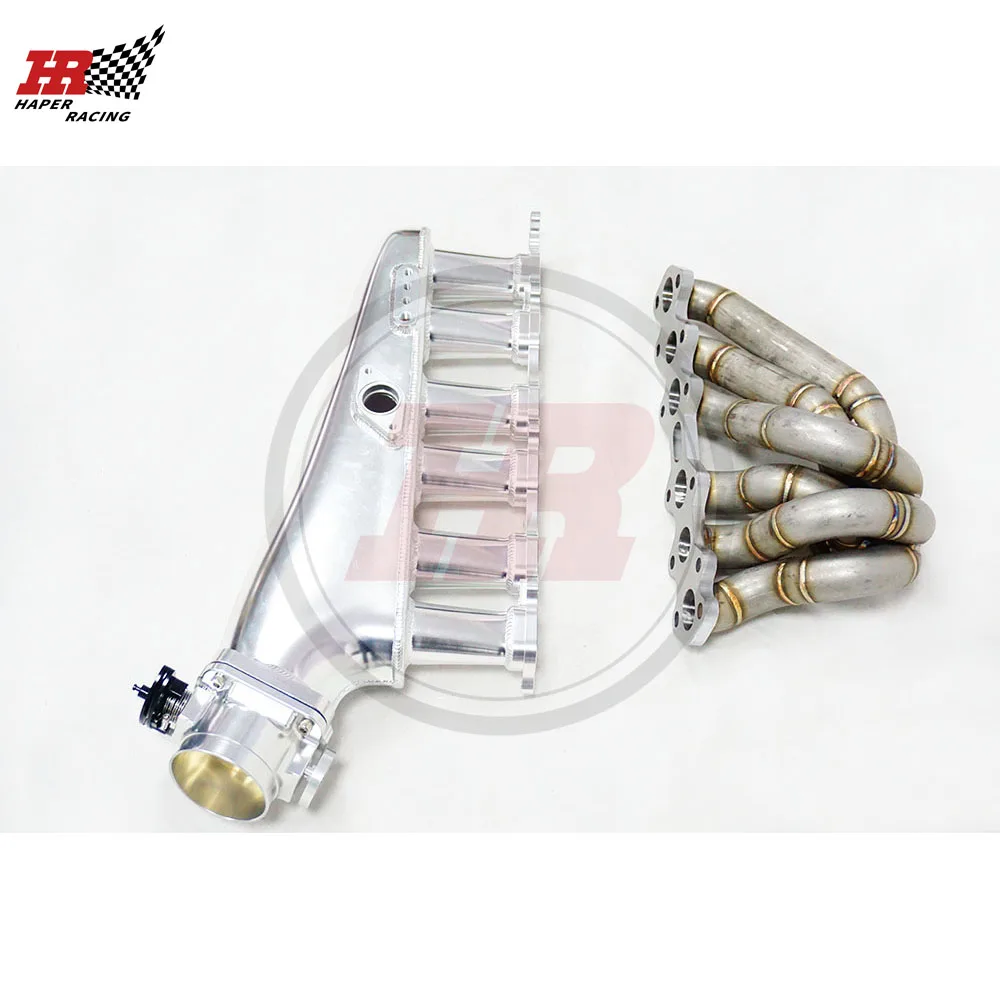 Haper Racing High Quality Billet Intake Manifold and 45mm Thick Turbo Manifold For Supra 2JZ 2JZ-GTE Engine 1993-1998