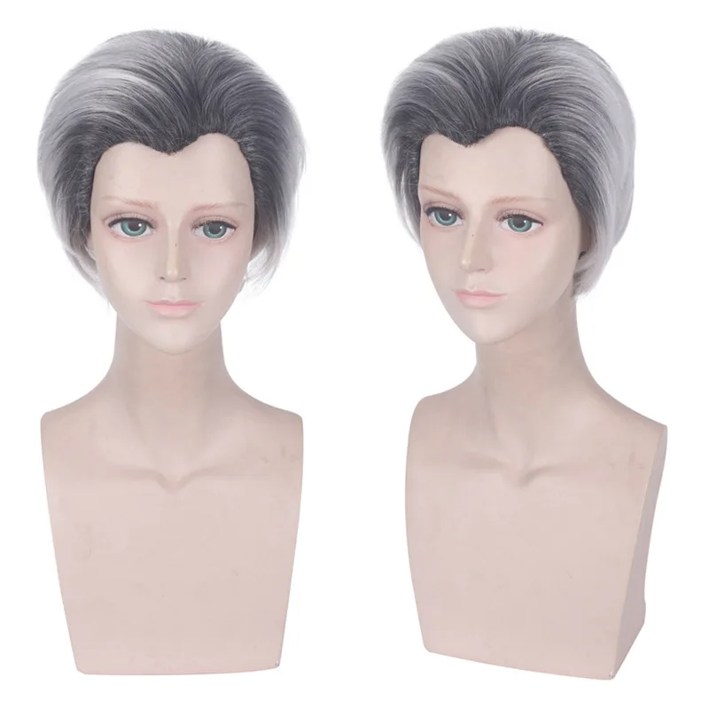 Anime Descendants 2 Carlos Short Wig Cosplay Costume Men Women Heat Resistant Synthetic Hair Party Role Play Wigs