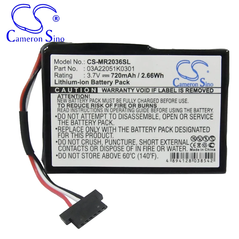 Batería de navegador para Magellan RoadMate 2035 RoadMate 2036 RoadMate 2036-MU, compatible con Magellan 03A22051K0301, batería de navegador