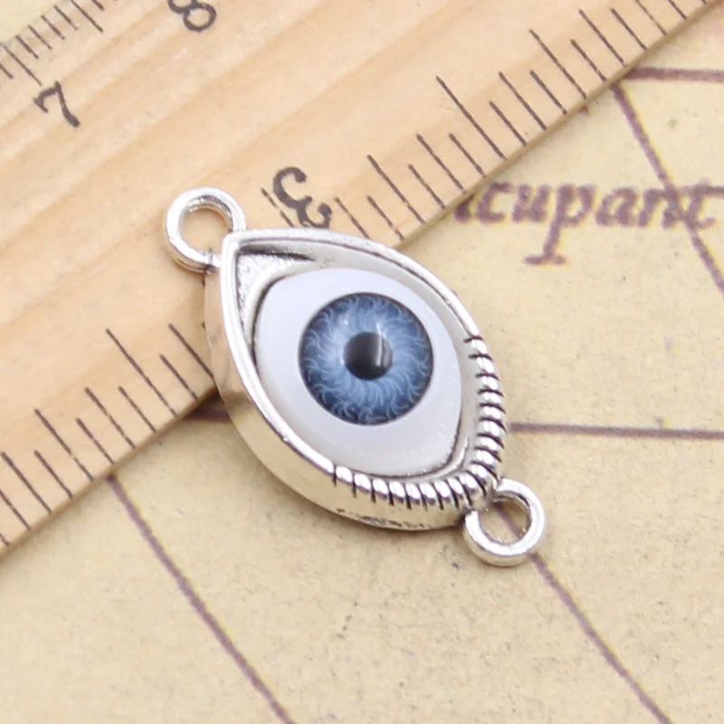 10pcs Charms 4colors Devil Eye 30x15mm DIY Retro Jewelry for Braclet Necklace Antique Making DIY Handmade Craft