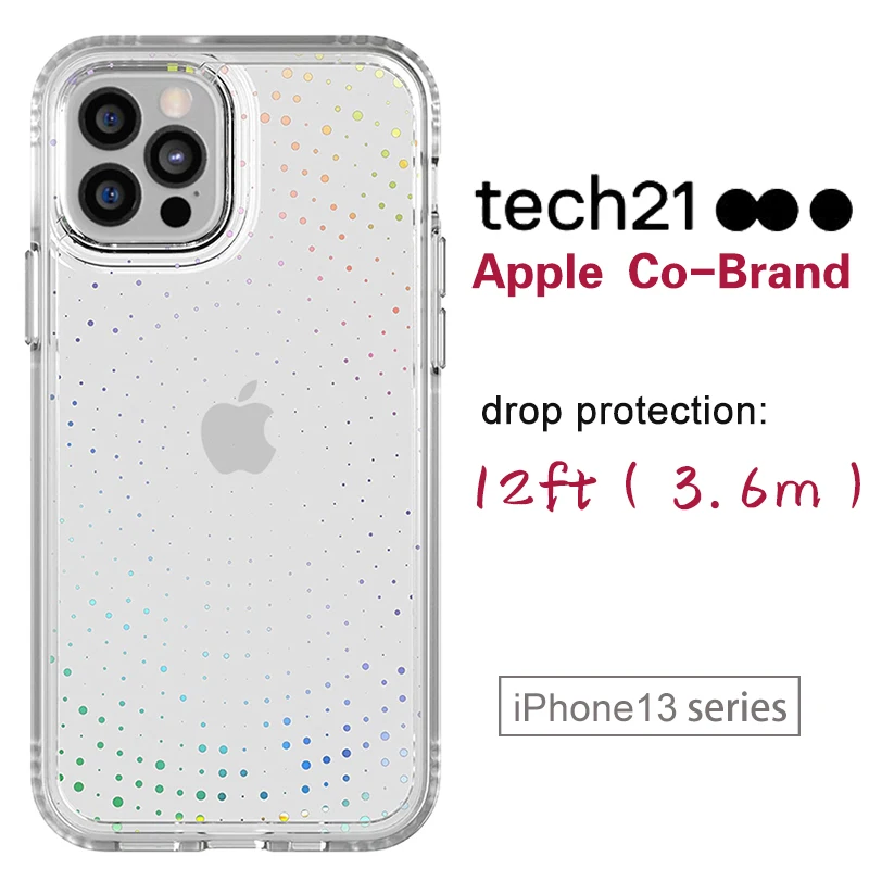 Tech21 Case for iPhone 13 Pro Max Air Armor Clear Hard Case Shockproof Luxury Transparent Protection for iphone13 pro max clear