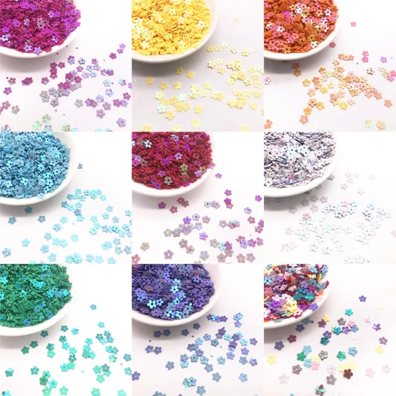 5mm plum sequins children\'s manual DIY materials clothing accessories hand-stitched beads piece flashing clothing accessories