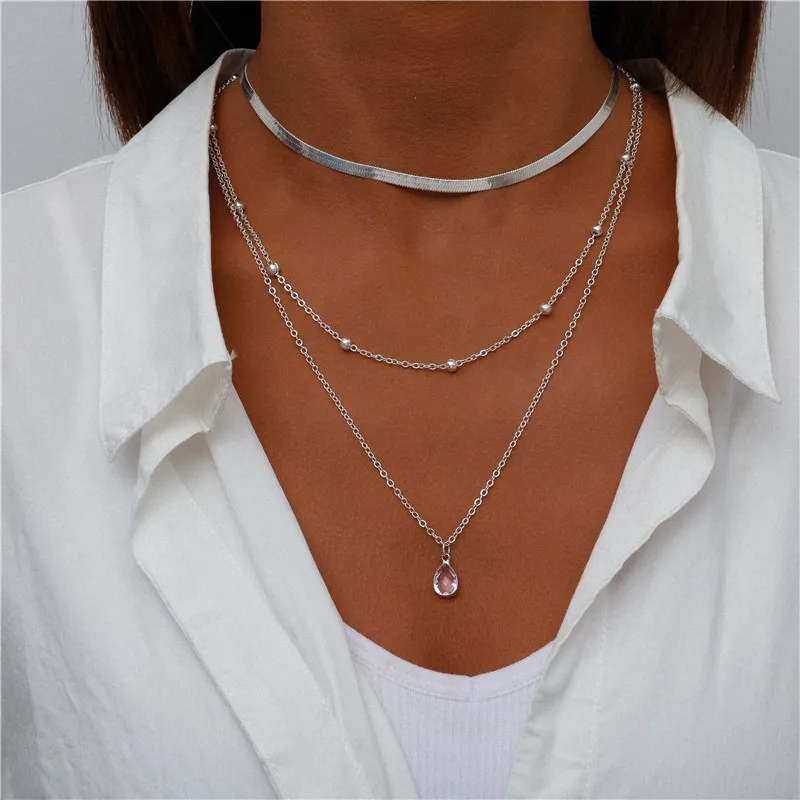 Vintage Mehrschichtige Mond-Münzen-Hamsa-Hand-Kettenhalsketten für Frauen, Boho Elefanten-Herzen-Anhänger Halsketten Schmuck – Detail 31