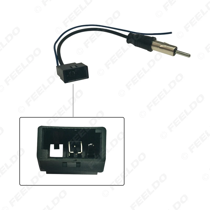 FEELDO Car Radio Antenna Adapter With Power Supply Wire Cable For Isuzu 2020 Head Unit Stereo