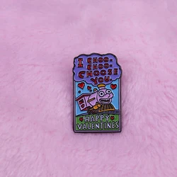 I choo- choo- choose you Valentines train card pin badge for boyfriend girlfriend husband wife
