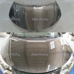 Car-styling OE Style Carbon Fiber Hood 12K Weave For Honda 15-17 Civic FK2 Type R Glossy Finish OE Bonnet Fibre Front Cover Kit