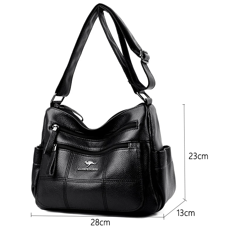 Women Embroidery Tote Bag High Quality Leather Ladies Handbags 2023 Women Shoulder Bag Small Crossbody Bags For Women Sac a Main