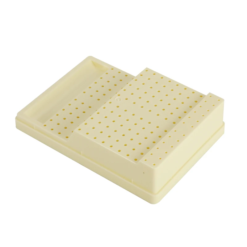 168 Holes Plastic Dental Burs Box Case Dental Bur Block Holder Autoclave Sterilizer Case Disinfection Box Dentistry Supplies